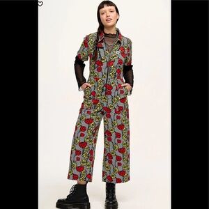 NWT Lucy & Yak L.E. Ragan Jumpsuit: Organic Cotton in Poppy Comic